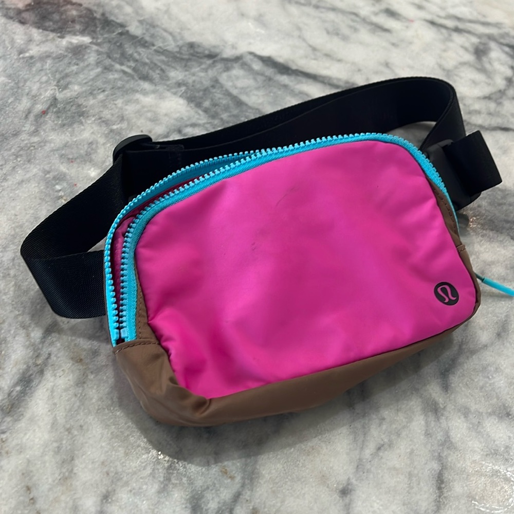 Lululemon pink / multi colored Fanny pack